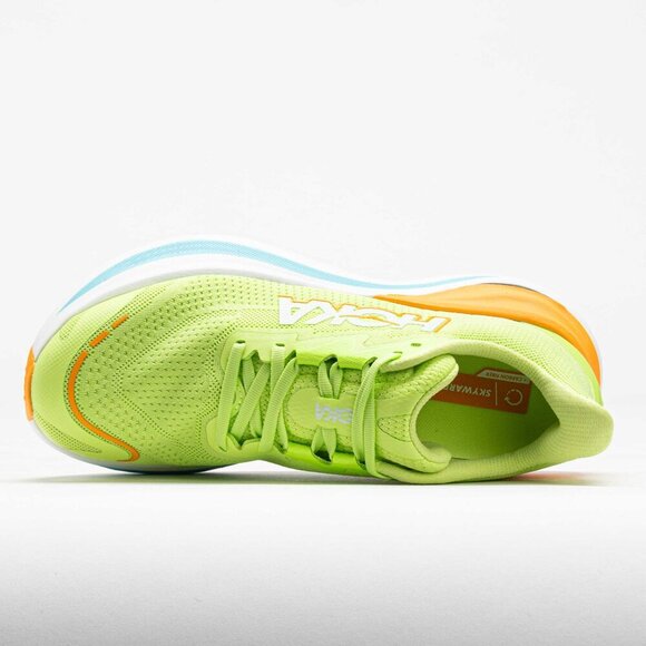 Hoka One One Skyward X Green / Orange Running Shoes - 11D - Picture 8 of 13